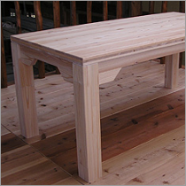 木のテーブル『D-table』